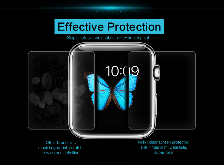 NILLKIN for Apple Watch 38mm Anti-fingerprint Clear Screen Film-3