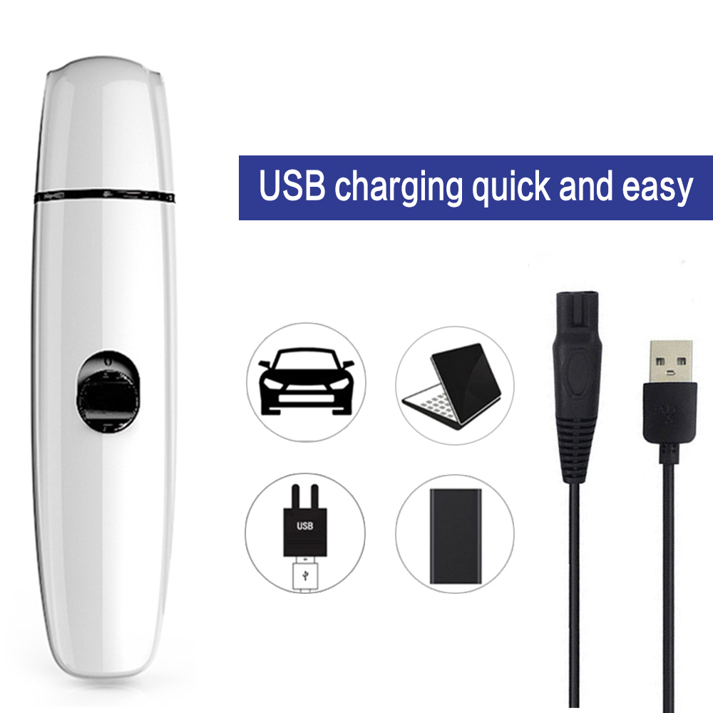 Grade de Unhas Recarregáveis ​​usb Clippers de Unhas de Unhas de Gato de Gato Elétrico Cortador de Unhas Aparador de Unhas - Preto