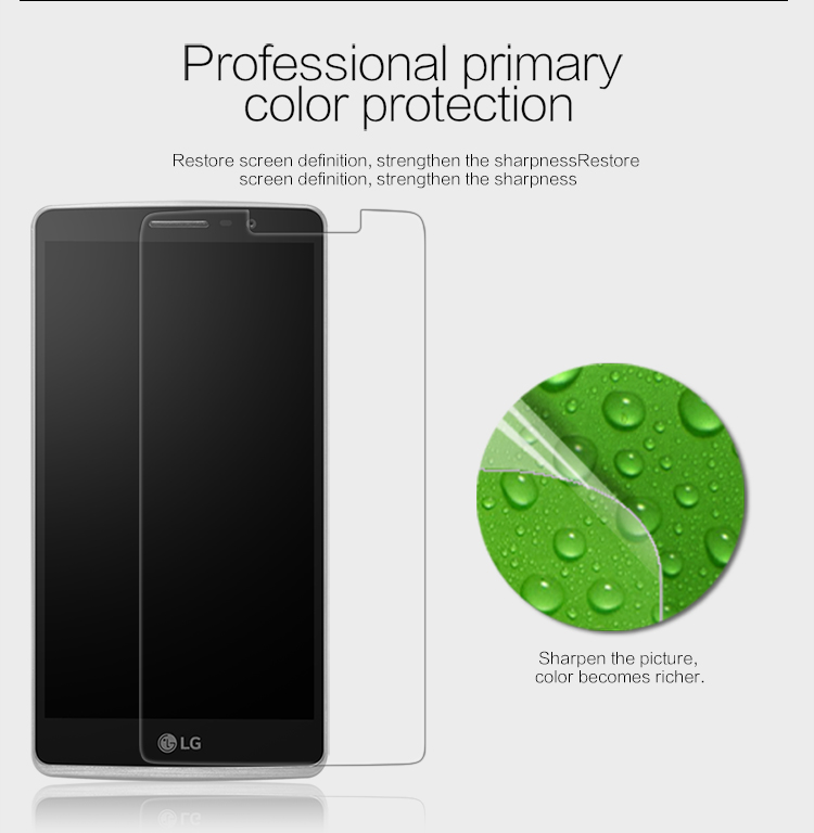 NILLKIN Anti-fingerprint Clear Screen Protector for LG G4 Stylus G Stylo-3