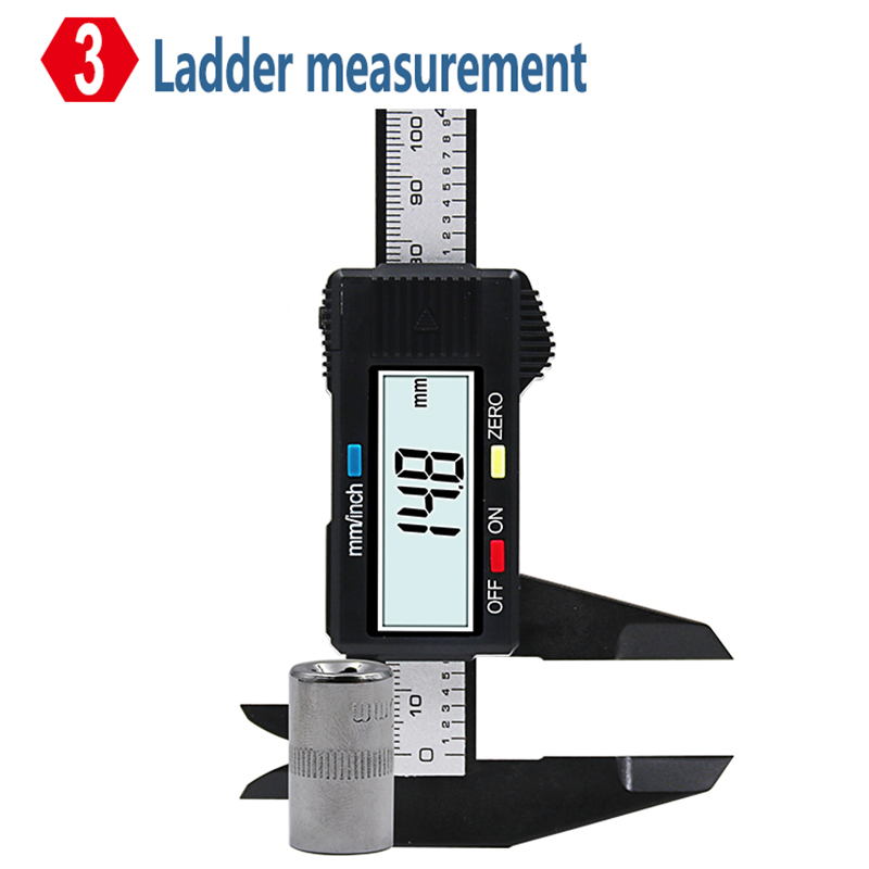 QST Express 150 mm / 6inch LCD Digital Electronic Carbon Fibre Vernier Caliper Gauge Micromètre Micromètre