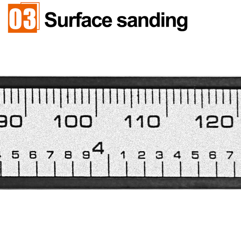 QST Express 150mm/6inch LCD Digital Eletrônico de Fibra de Carbono Micrômetro de Calibre Vernier Micrômetro de Medição