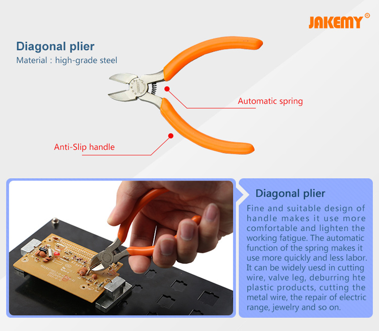 JAKEMY Professional Soldering DIY Screwdrivers Tweezers Repair Tool Kit JM-1101-10