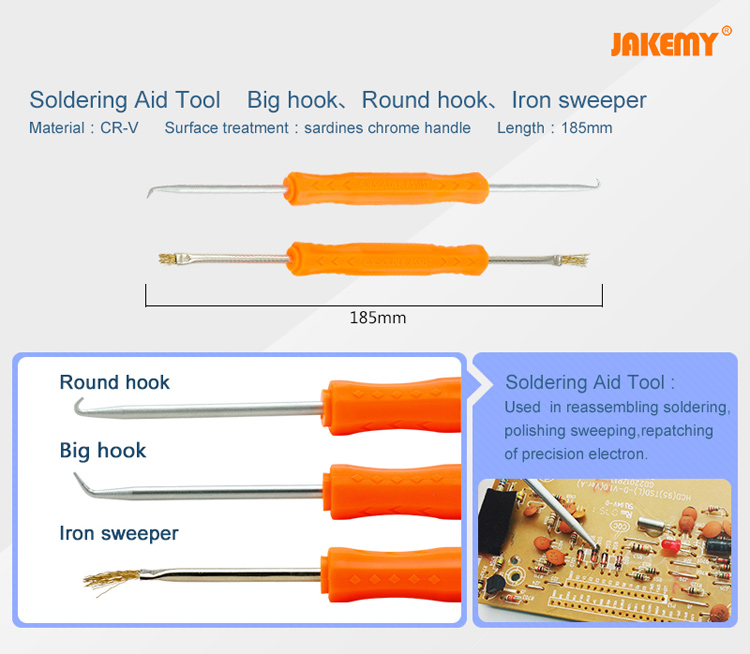 JAKEMY Professional Soldering DIY Screwdrivers Tweezers Repair Tool Kit JM-1101-11