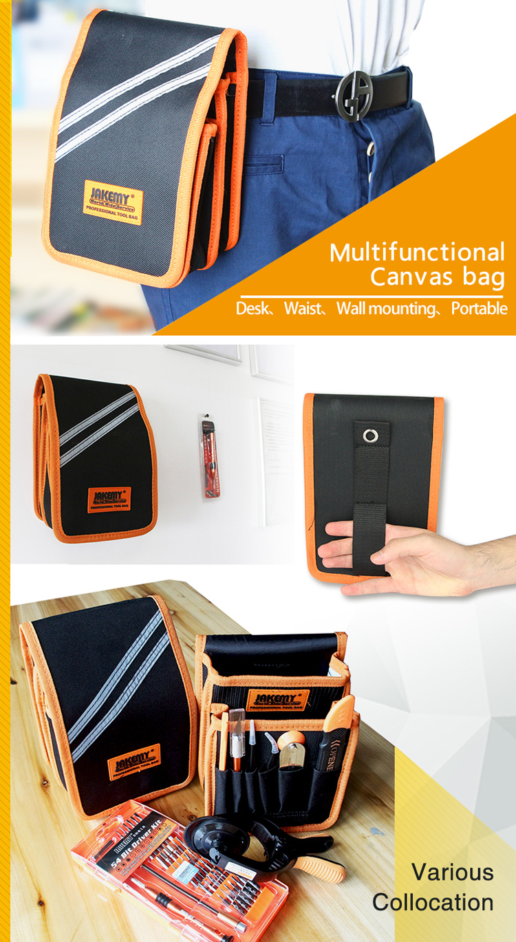 JAKEMY JM-P11 70-in-1 Precision Screwdriver Tweezer Opening Tool Repairing Set with Canvas Bag-3