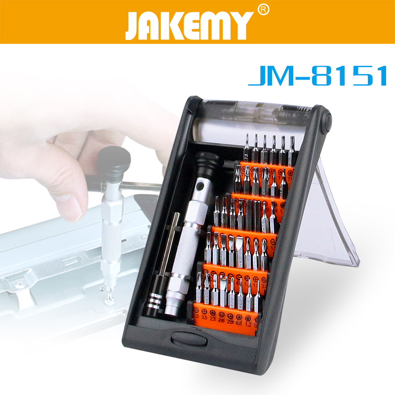 Jakemy JM-8151 38 em 1 Conjunto de Chave de Fenda de Liga de Alumínio Precisa Profissional de Alumínio-2