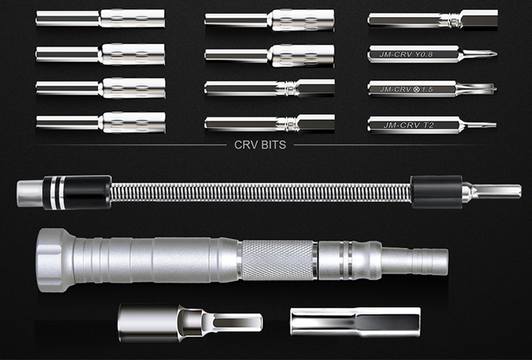 Jakemy JM-8166 61-in-1 Multifunción Precisión Bits S2 Kits de Herramientas