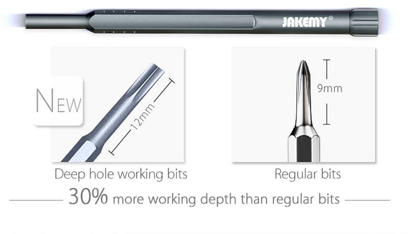 Jakemy JM-8169 49 Em 1 Screwdriver De Precisão Conjunto De Chave De Fenda Multifuncional Conjunto De Ferramentas De Reparação De Cabeça De Fenda