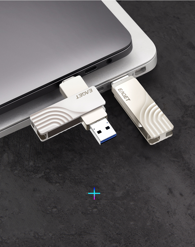 EAGET CF30 2-in-1 Tipo C USB 3.0 Memary Asseggio Della Per Tape-c Laptop Tablet di Tipo c, 64 gb