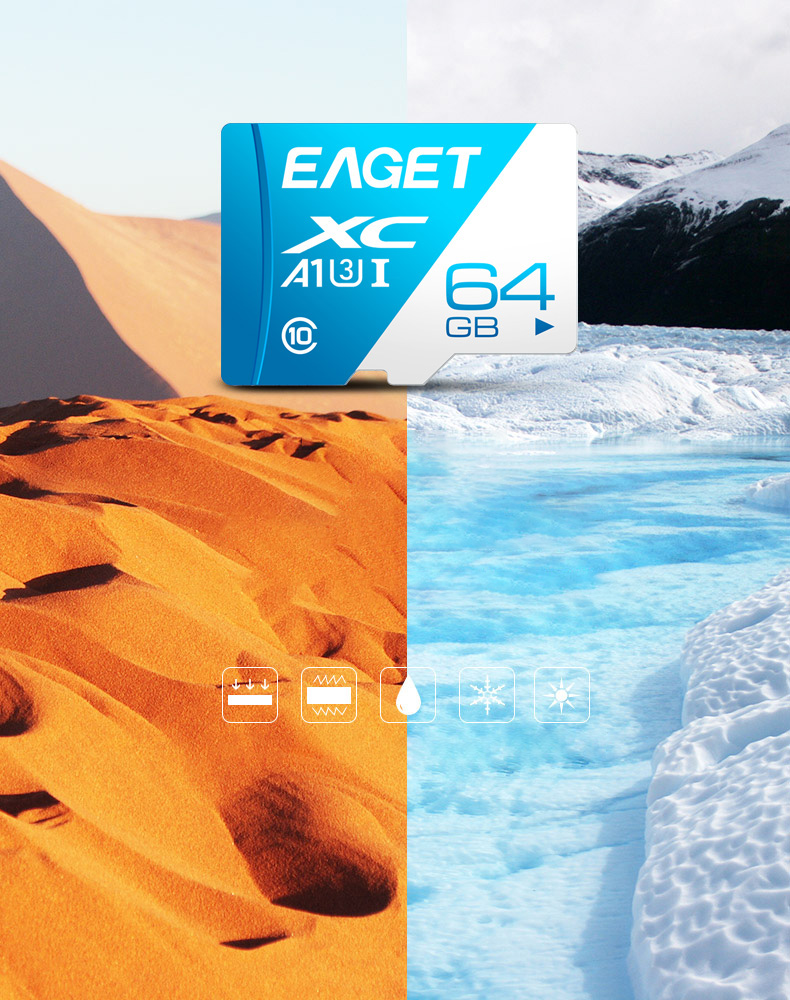 EAGET T1 Micro Micro SD Classe 10 64 gb di Scheda di Memoria TF ad Alta Velocità Per Tablet Per Telefoni