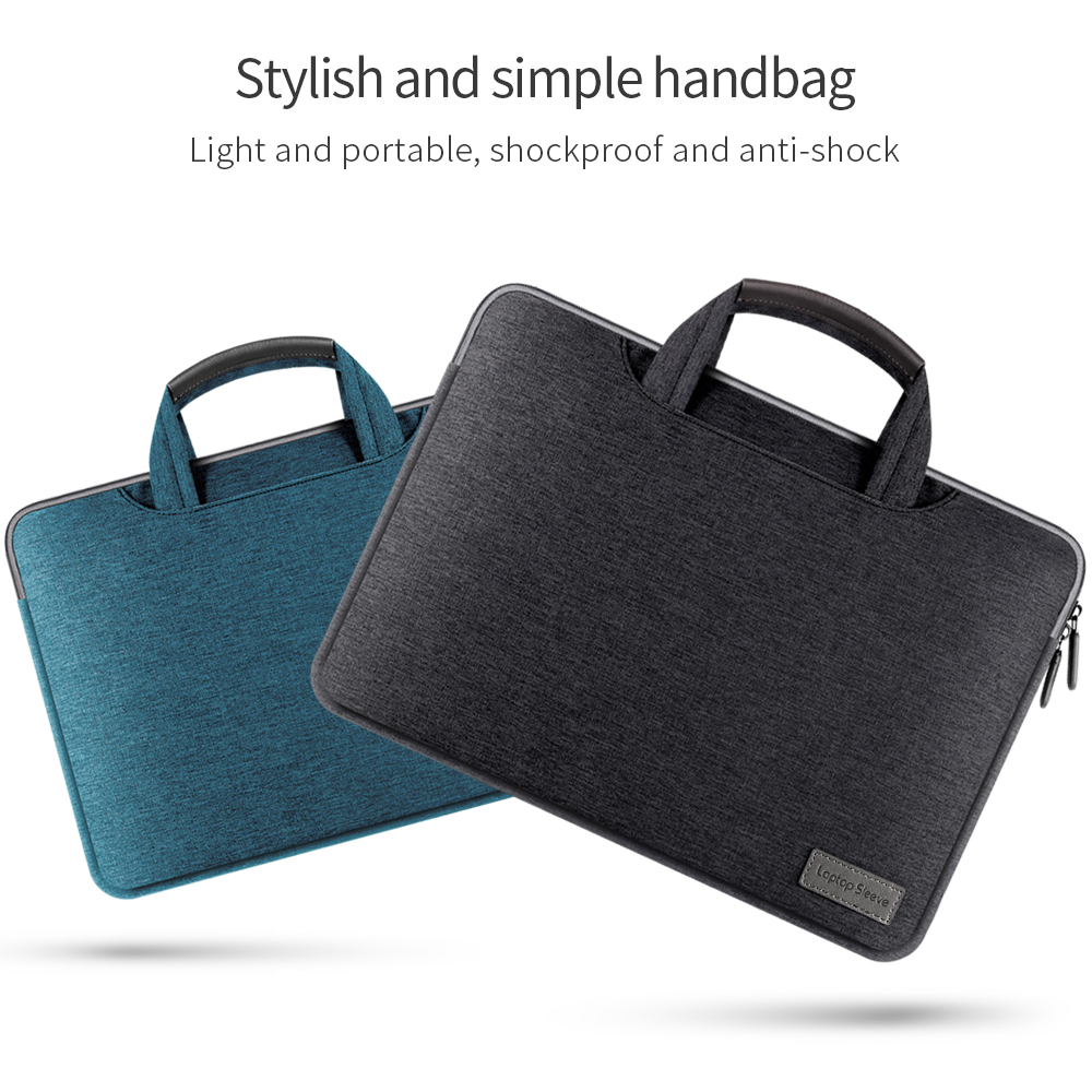 Laptop-tasche Mit Großer Kapazität Laptop Hülle Tasche Tasche Computerhandtasche Passt 15-zoll-laptop Und Tablet - Dunkelblau