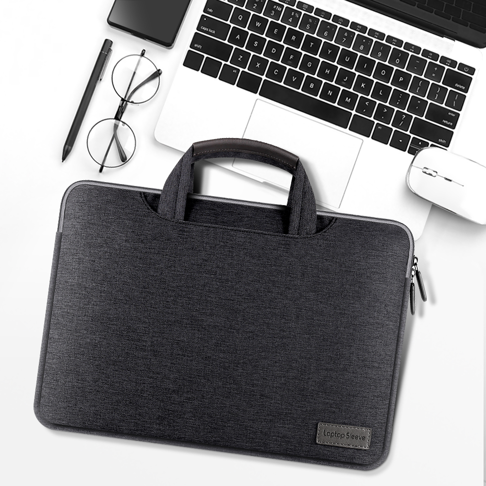 Laptop-tasche Mit Großer Kapazität Laptop Hülle Tasche Tasche Computerhandtasche Passt 15-zoll-laptop Und Tablet - Dunkelblau