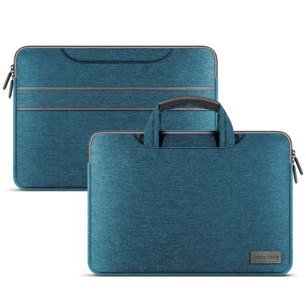 Laptop-tasche Mit Großer Kapazität Laptop Hülle Tasche Tasche Computerhandtasche Passt 15-zoll-laptop Und Tablet - Dunkelblau