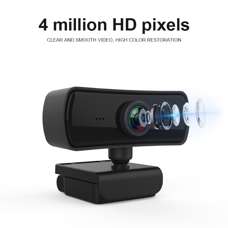 4MP 2K Auto Focus HD 1080p Компьютерная Камера 360 Градусов Видео Конференция USB Webcam с Микрофоном