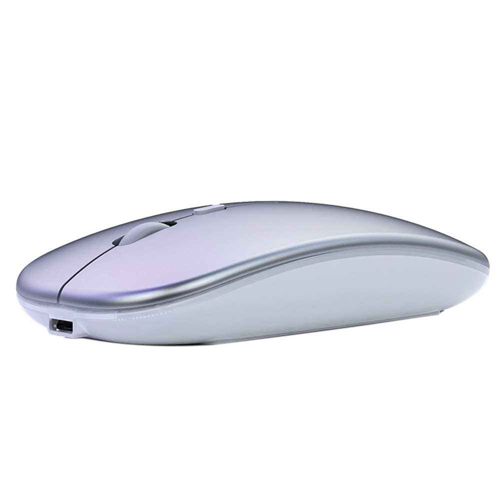 A2 Recarregável Mouse Sem Fio Silencioso DPI 16000 Ergonomia Óptica Para Jogos Laptop de Computador PC Office - Prata