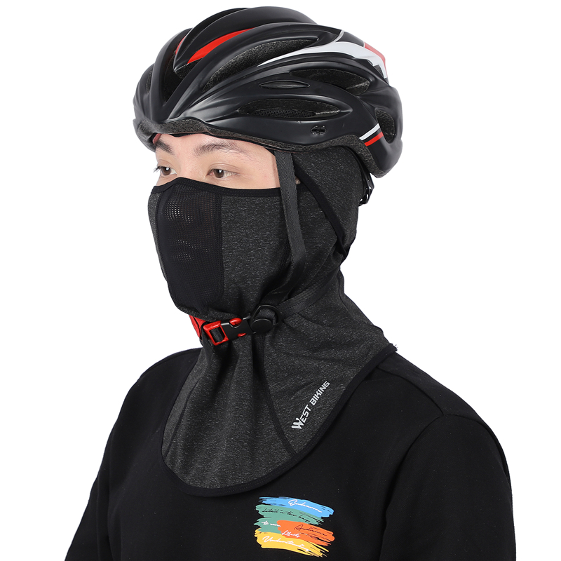 West Biking Winter Thermal Flece Дышащая Лицевая Маска Для Лица, Велосипедные Головные Уборные Ветрозащитные На Открытом Воздухе Спортивная Маска Шарф - Синий