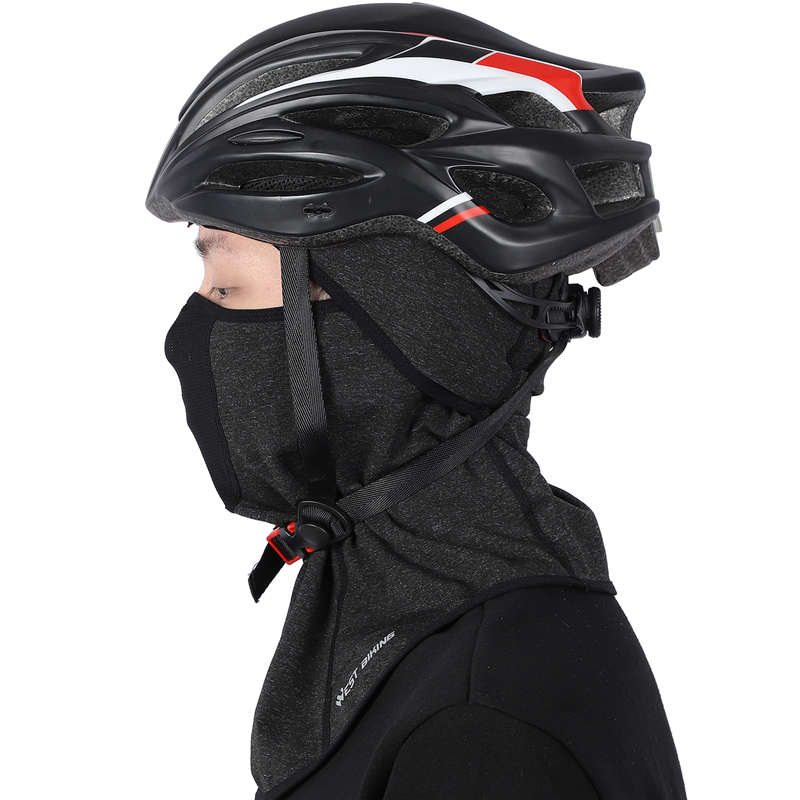 West Biking Inverno Térmico Térmico Fleime Máscara De Rosto De Ciclismo Headgear À Prova De Vento À Prova De Vento Esportes Máscara De Esportes - Azul