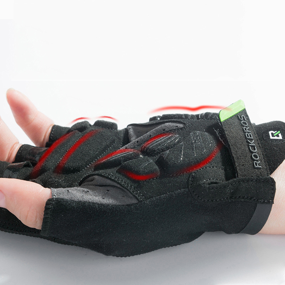 ROCKBROS S145 One Pair Kids Cycling Gloves Half Finger Sports Gloves - Size: S-3