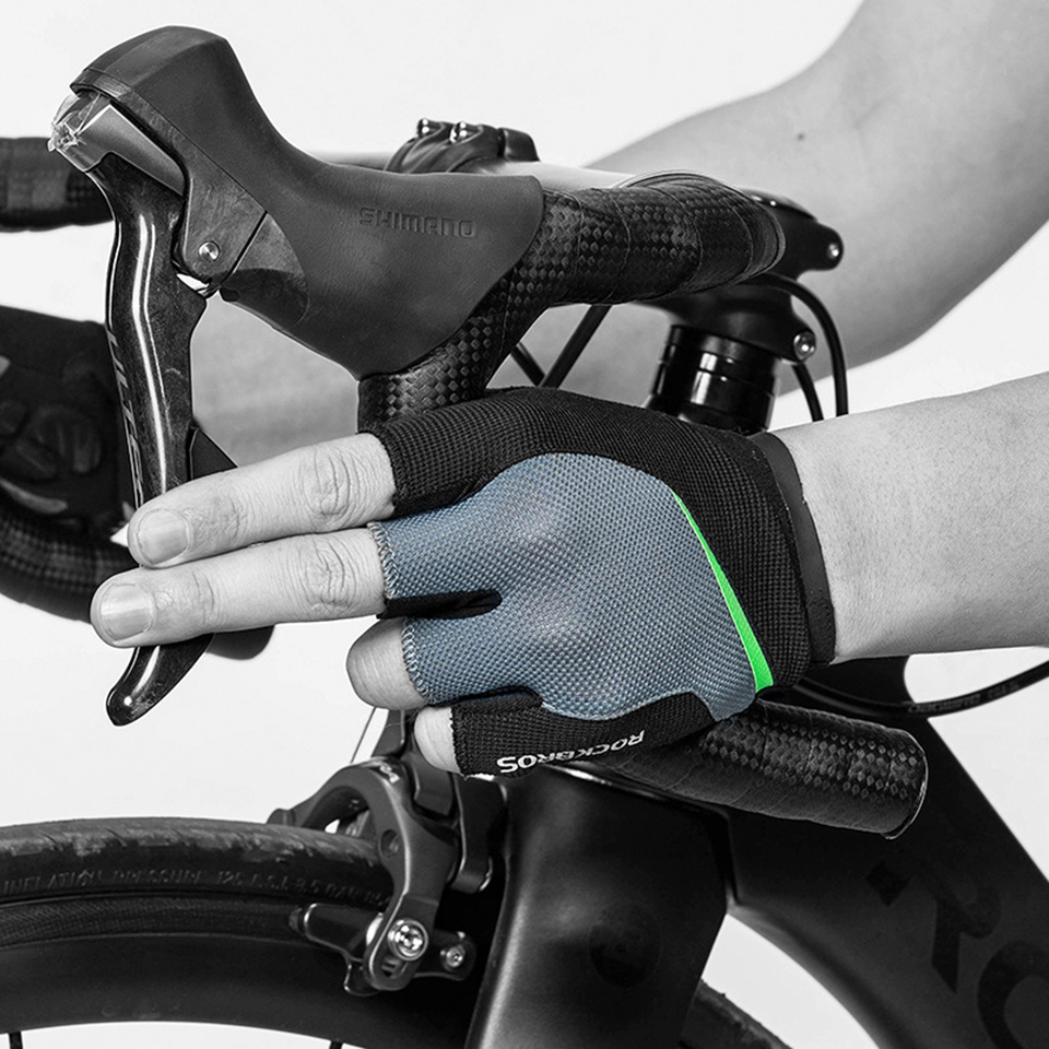ROCKBROS S145 One Pair Kids Cycling Gloves Half Finger Sports Gloves - Size: S-10