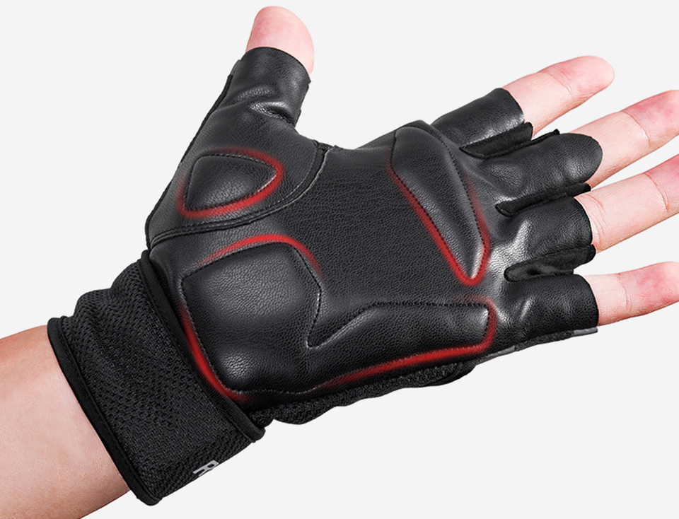 Rockbros S172 Gants de Cyclisme Demi-doigt Des Gants de Travail Rembourrés Pour la Culbuierie de Fitness - Taille: Xxl