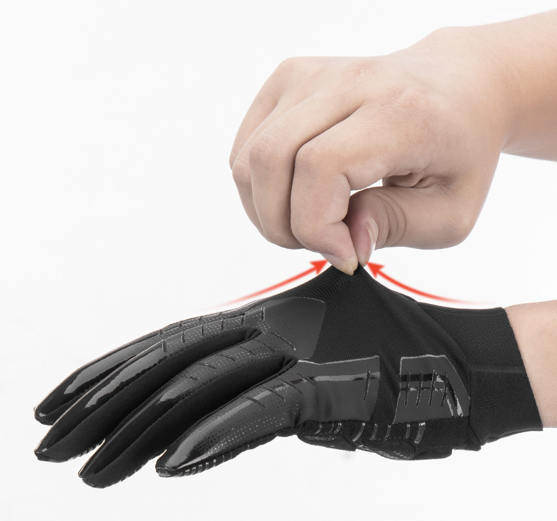 Rockbros S208BK un Par Guantes de Pantalla Táctil Resistente al Agua Guantes de Ciclismo Completo Que Absorbe el Ciclismo - Tamaño: Xxl