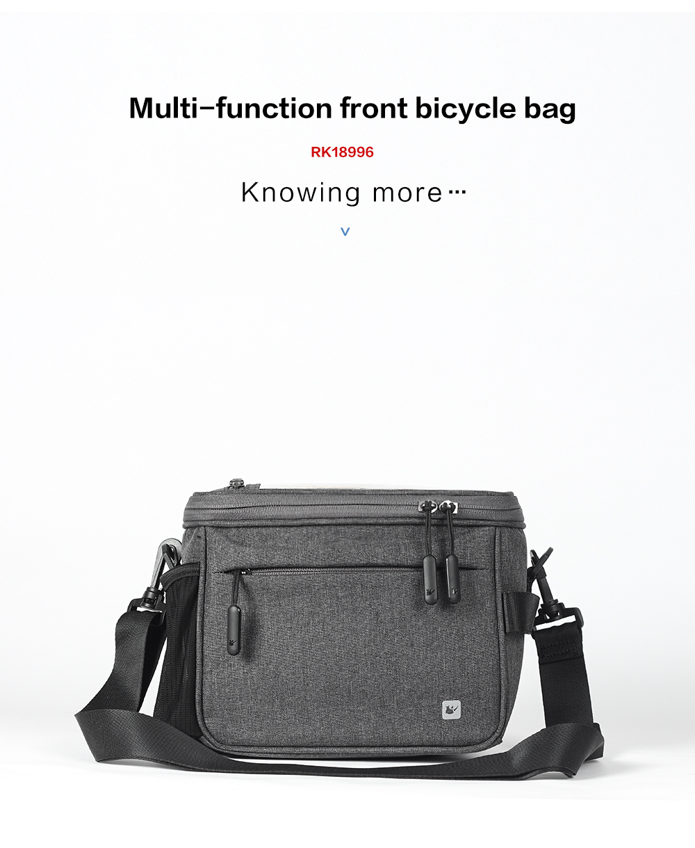 RHINOWALK Bike Handlebar Bag Waterproof Bicycle Front Bag Camera Bag Handbag with Touch Screen