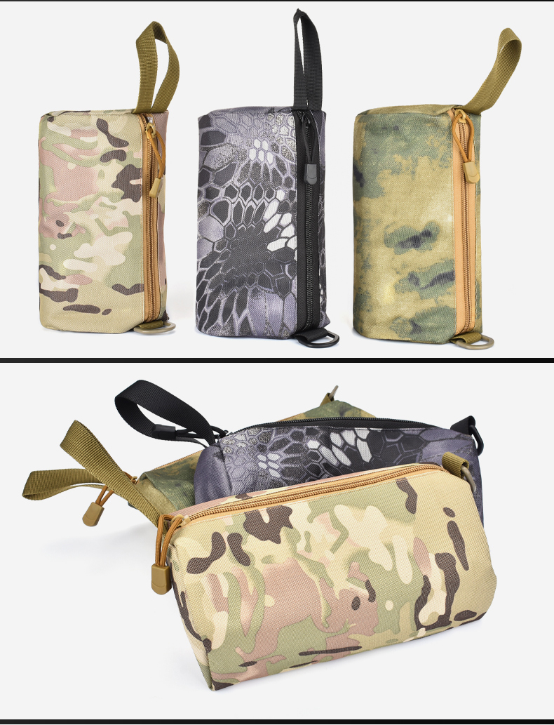 Viaggio All'aperto Multifunzione Tattico Sacchetto Di Stoccaggio Tagliente Pochette Piccola Borsa, Taglia: Piccolo - Camuffare