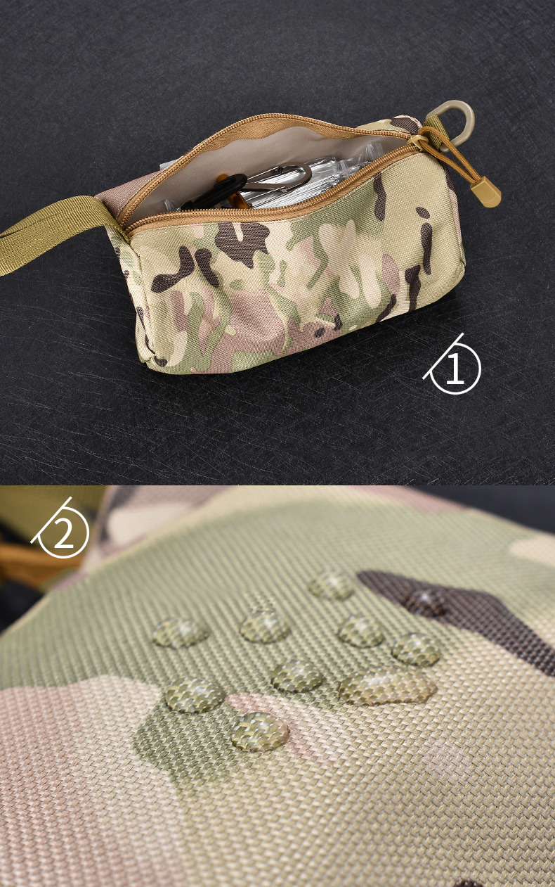 Viaggio All'aperto Multifunzione Tattico Sacchetto Di Stoccaggio Tagliente Pochette Piccola Borsa, Taglia: Piccolo - Camuffare