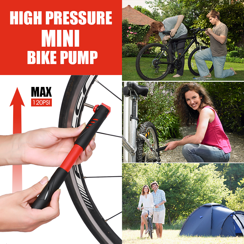 WEST BIKING Bicycle Pump Telescopic Mountain Bike Pump - Black/Green