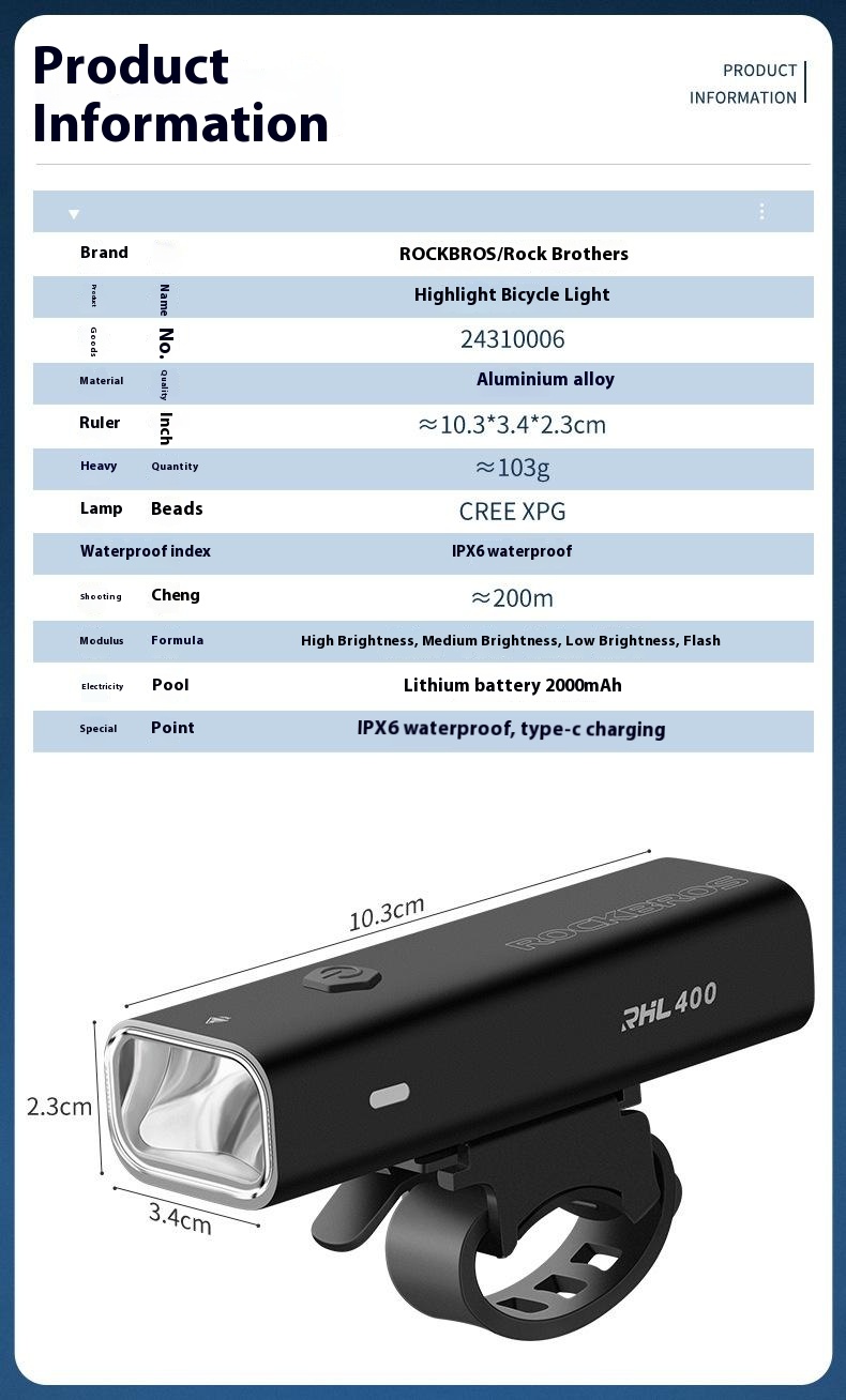 Rockbros Yq-qd400lm Bélo