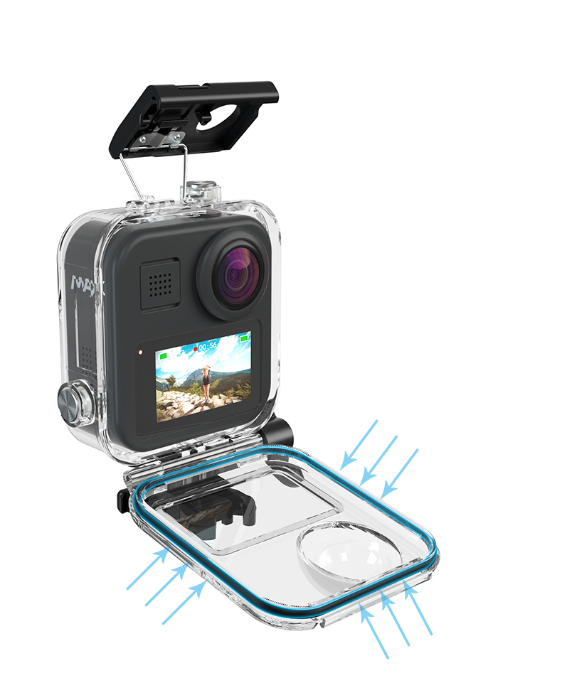 IP68 Bason de Logement de Protection Sous-marine Imperméable IP68 Pour GoPro Max