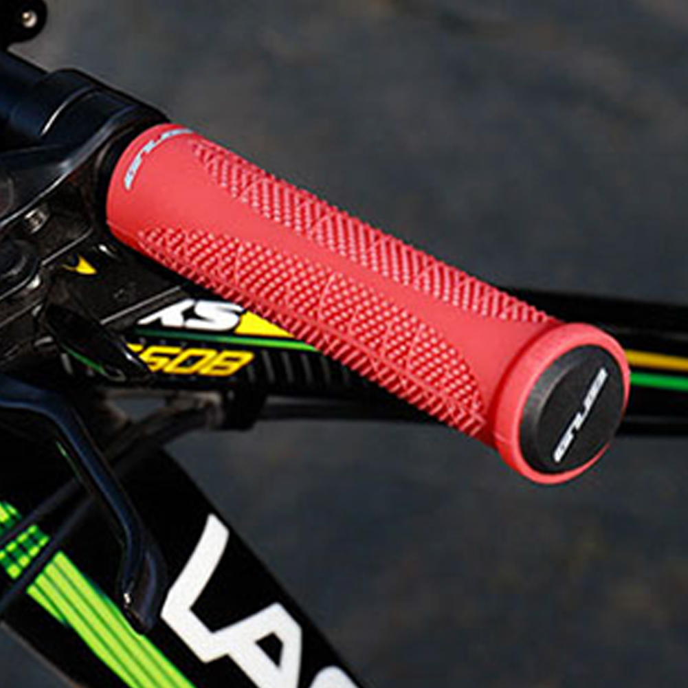 GUB G-603 Ciclismo Bicicleta Antideslizante Grips De Silicona MTB Mountain Bike Handlebar Agarra Cubierta - Rojo