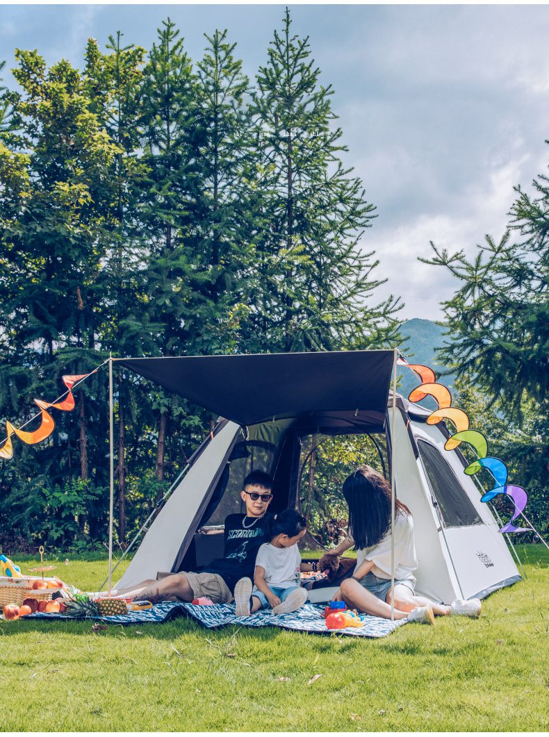 SZXL A04 3-4 Pessoas ao ar Livre Automático Tenda de Acampamento Rápido Abrigo de Sombra Solar