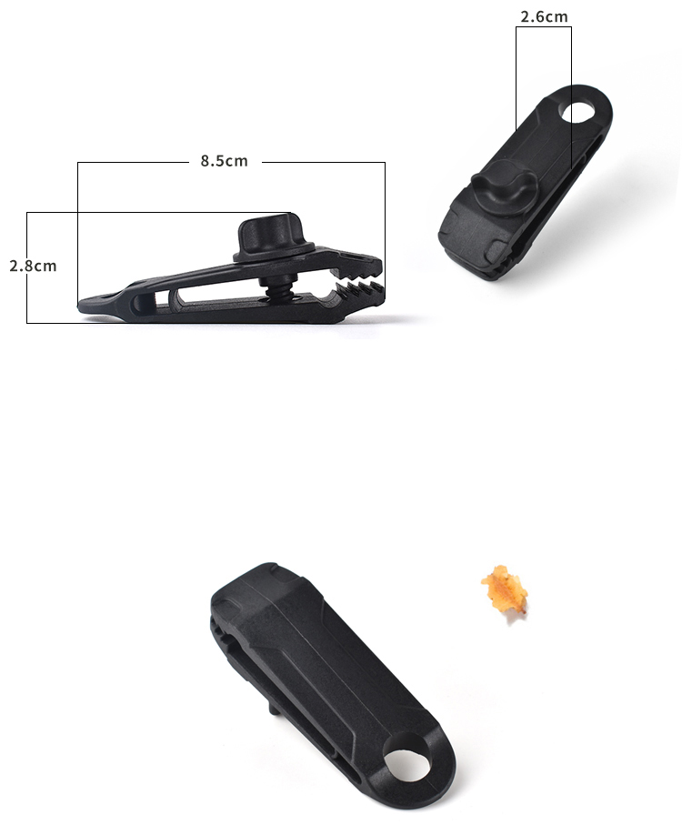 5pcs/set de Tapa al Aire Libre Tarp Clip Toldo Clip de Hebilla Fija a Prueba de Viento Para Caminatas Para Acampar