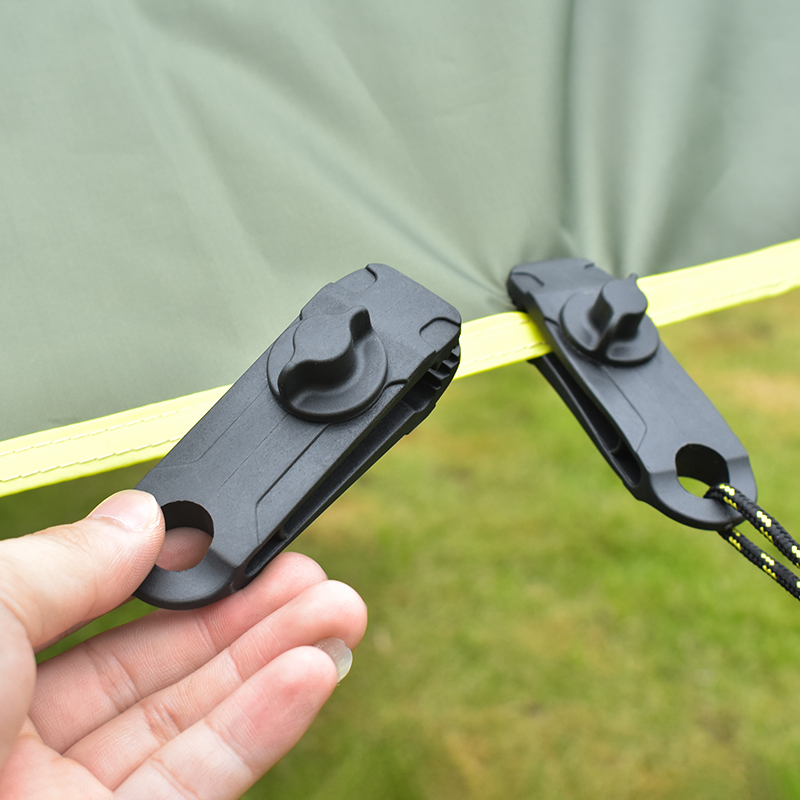 5pcs/set de Tapa al Aire Libre Tarp Clip Toldo Clip de Hebilla Fija a Prueba de Viento Para Caminatas Para Acampar