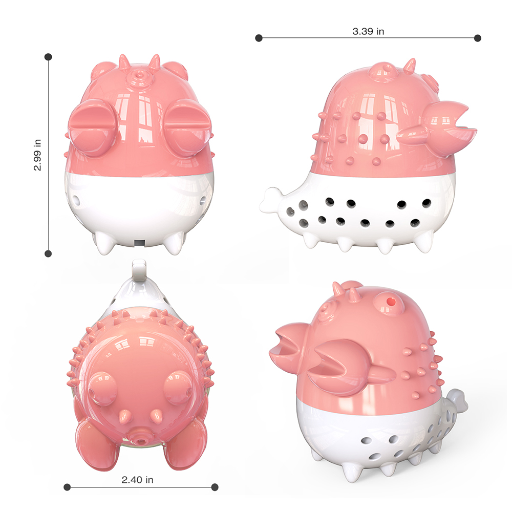 Dog Cat Pet Crayfish Toy Gnawing Tooth Cleaner - Pink-5