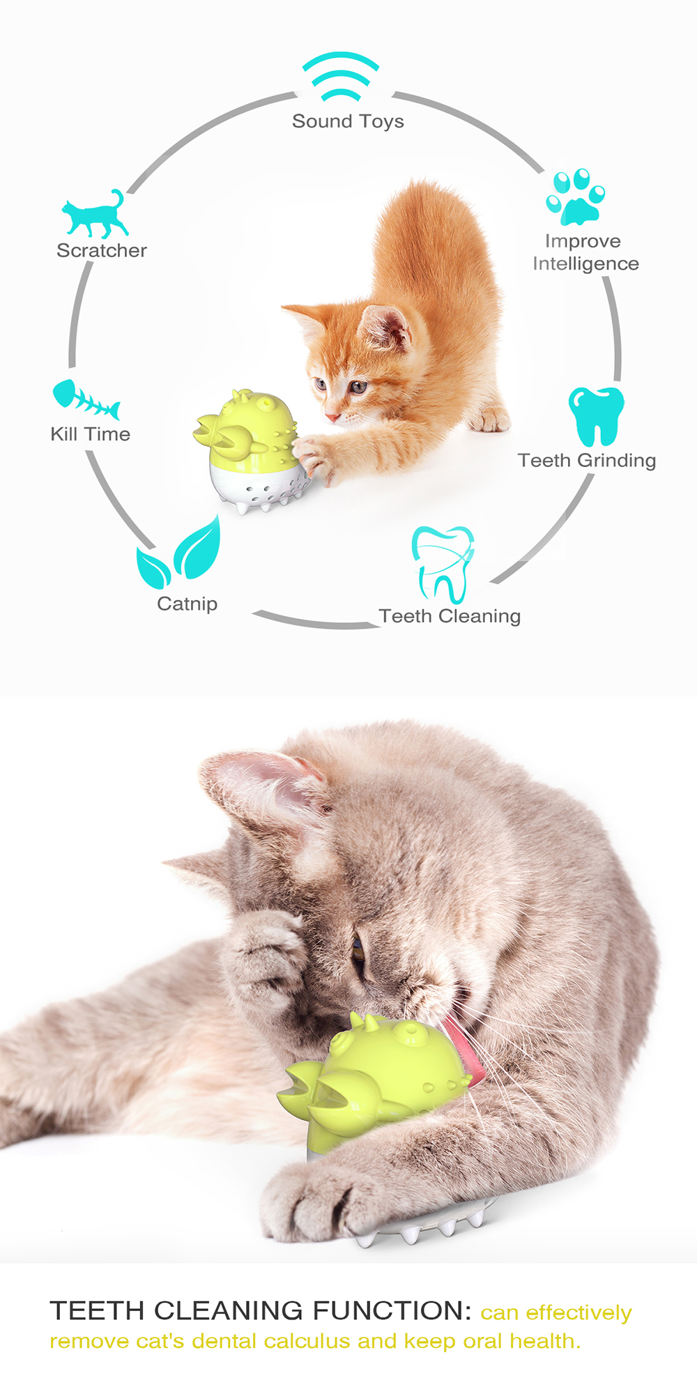 Cão Gato De Estimação Brinquedo Lagostins Roendo Limpador De Dente - Amarelo-1