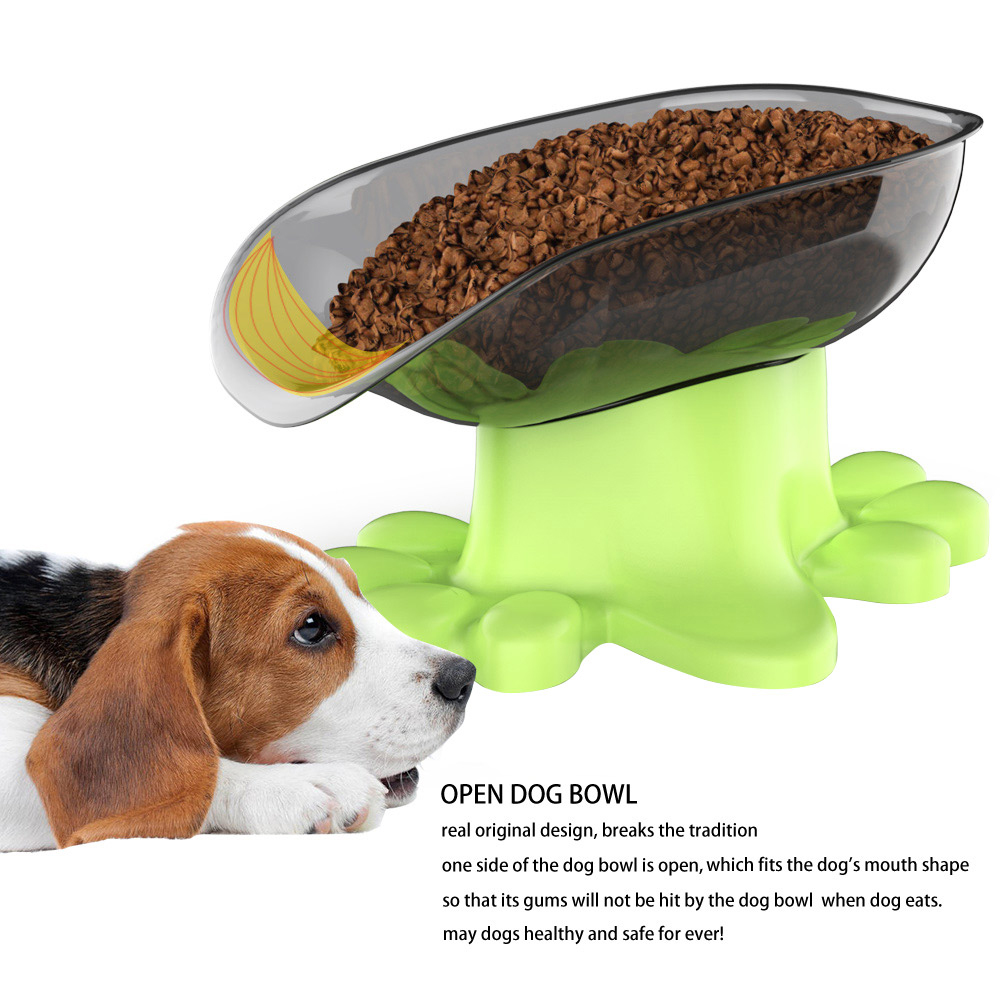 Super Bowl Cão De Inclinação Lateral-aberto Com Suprimentos Para Animais De Base - Verde-11
