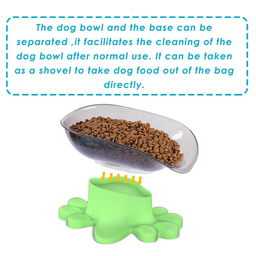 Super Bowl Cão De Inclinação Lateral-aberto Com Suprimentos Para Animais De Base - Verde-6