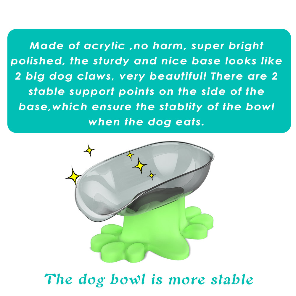 Super Bowl Cão De Inclinação Lateral-aberto Com Suprimentos Para Animais De Base - Verde-8