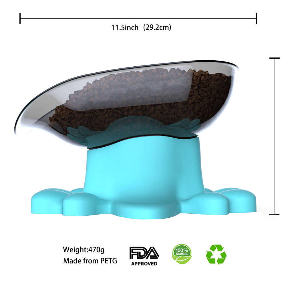 Neben Offenen Verkippung Super Futternapf Mit Base Pet Supplies - Blau-14