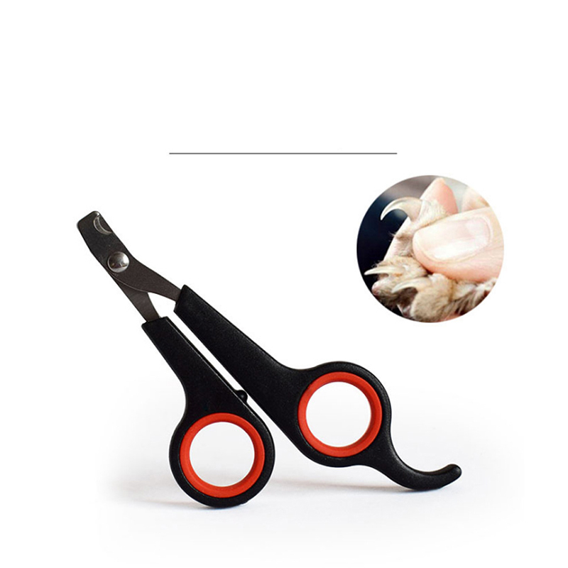 Clippers Per Unghie Per Animali Domestici In Acciaio Inox Comodo Manico Cat Dog Nail Trimmer Cutter - Nero Rosso