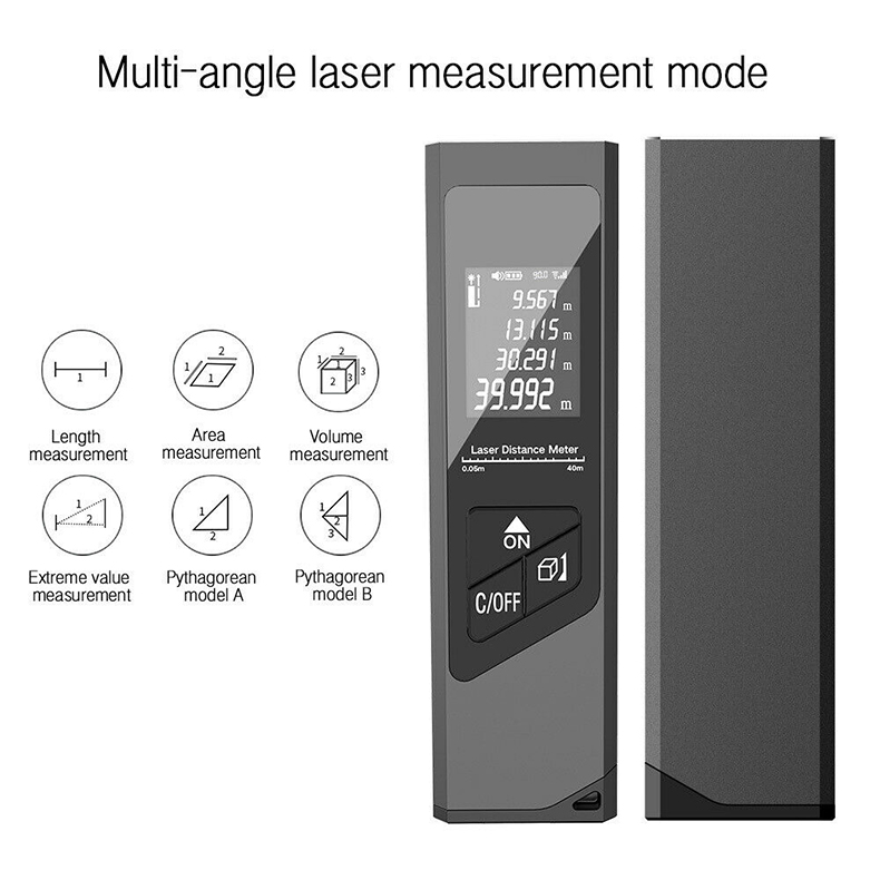 40M SMART SMART DANGE DISTANCE DE DISTANCE DE DISTANCE DE DISTANCE DANS LE MARCHE DE CHARGE DE CHARGEMENT USB DISTANCE DE PORTÉE DE PORTATEUR MESURATION