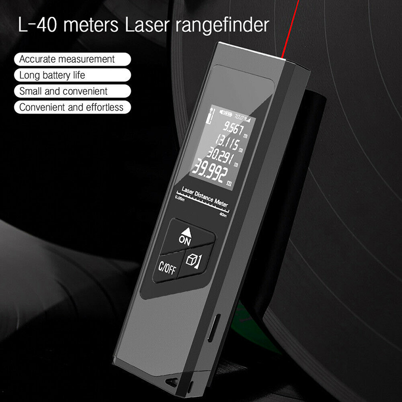 40 Mt Smart Digital Laser Entfernungszähler Range Finder USB-Ladung Rangfinder Handheld Entfernungsmessgerät