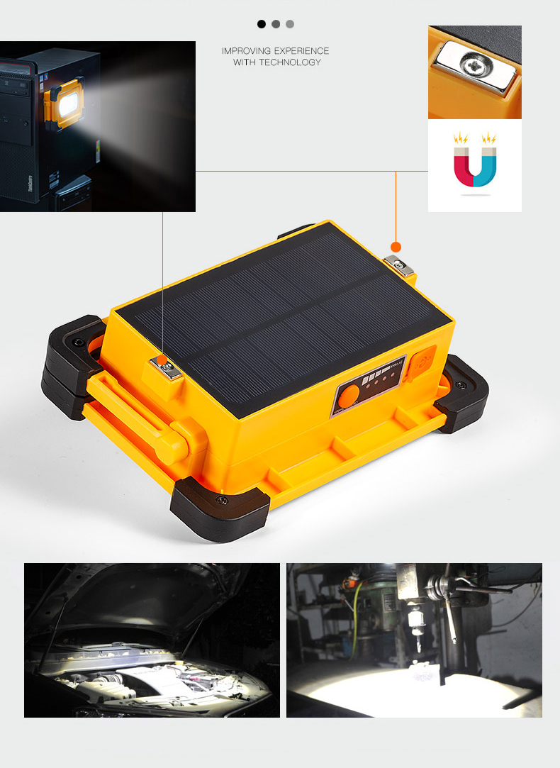 E-SMARTER W859 30LED Portable Spotlight COB Work Light Floodlight 3 Modes Outdoor Camping Lantern Flashlight-6