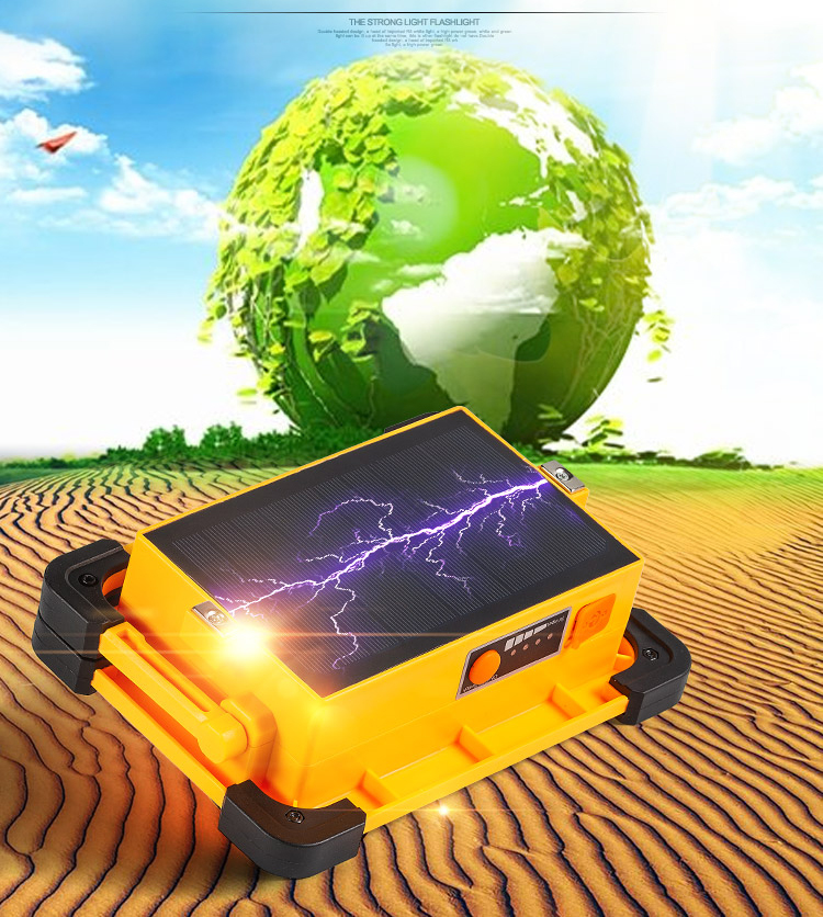 E-SMARTER W857 60LED Outdoor Camping Emergency Portable Lamp Flashlight Garden Lawn Lights Lamp 4 Modes Spotlight with Magnet-2