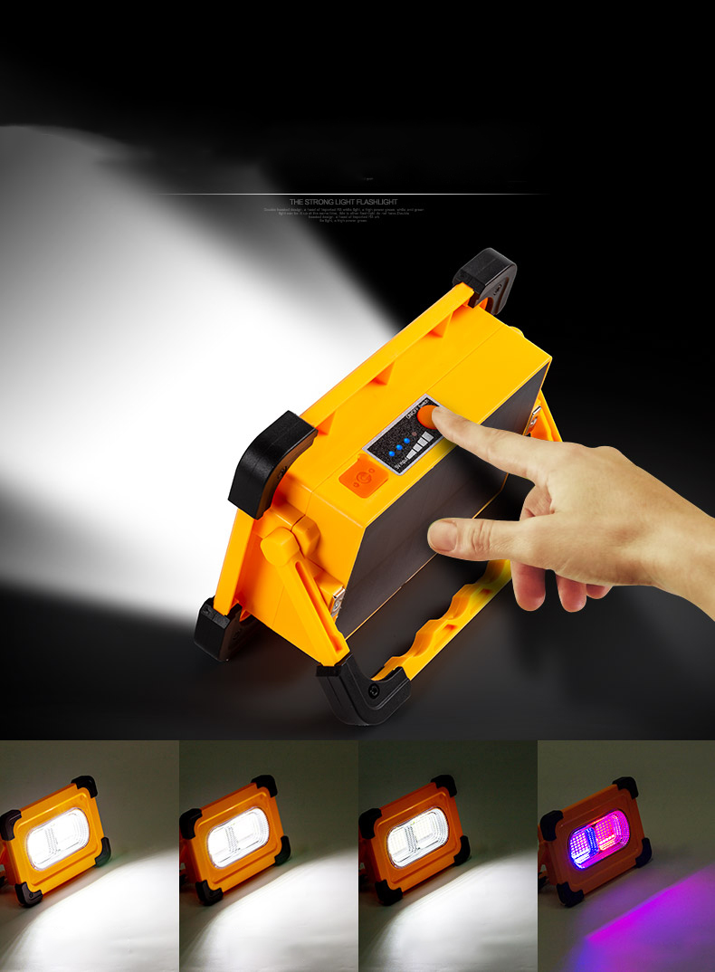 E-SMARTER W857 60LED Outdoor Camping Emergency Portable Lamp Flashlight Garden Lawn Lights Lamp 4 Modes Spotlight with Magnet-8
