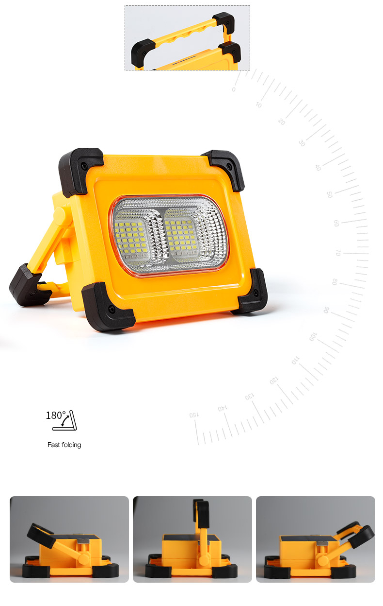 E-SMARTER W857 60LED Outdoor Camping Emergency Portable Lamp Flashlight Garden Lawn Lights Lamp 4 Modes Spotlight with Magnet-9