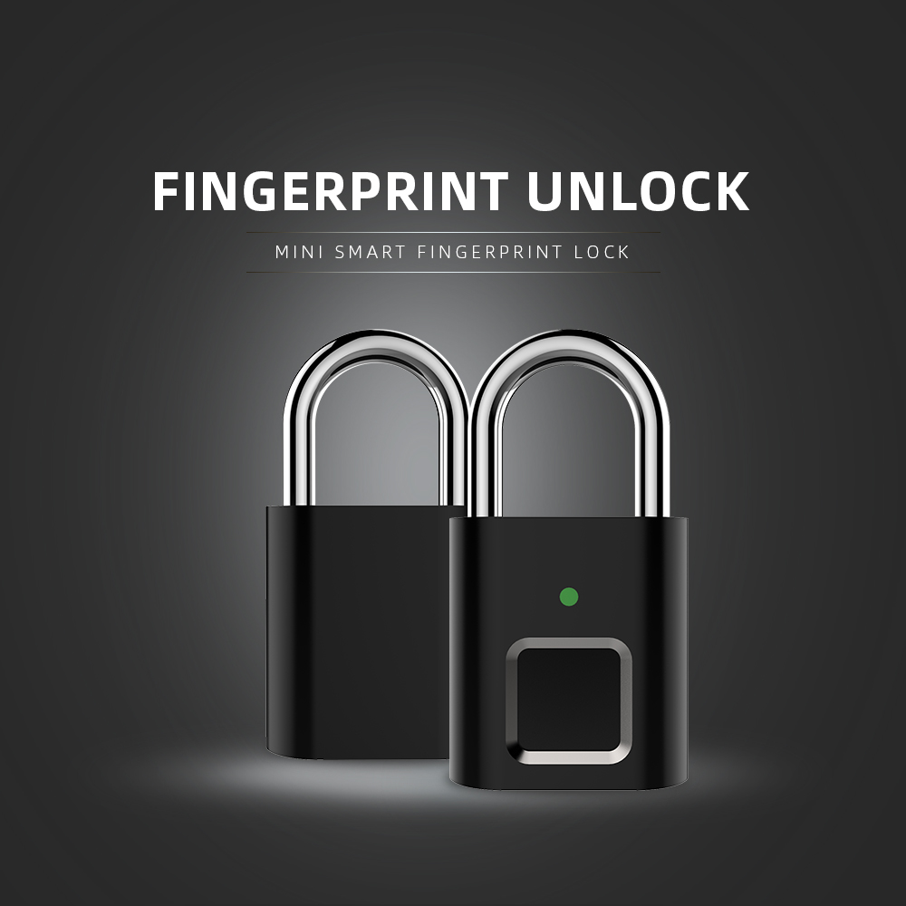 L34 Mini Smart Fingerprint Lock USB Rechargeable Anti-Theft Security Lucchetto