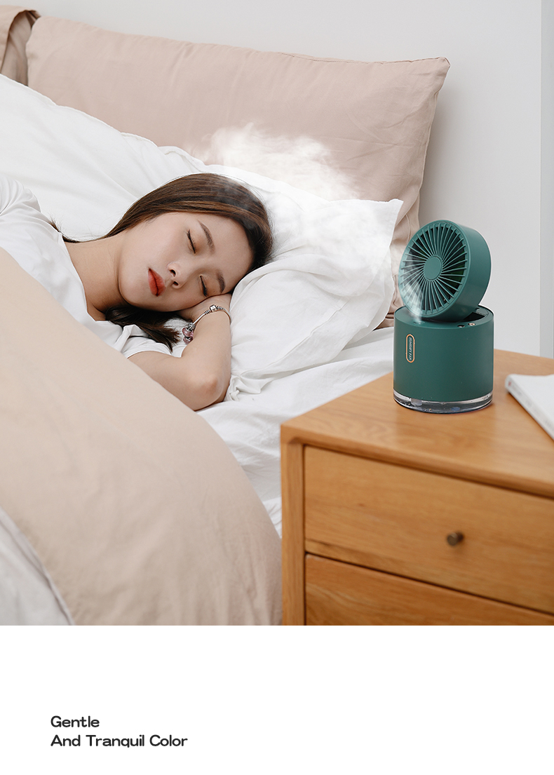 D27 2 Generazione Pieghevole Desktop Humidificatore Di Raffreddamento Ventola Di Raffreddamento Acqua Nebbia Nebbia Dispositivo Di Raffreddamento Per Ufficio Per Ufficio - Bianca