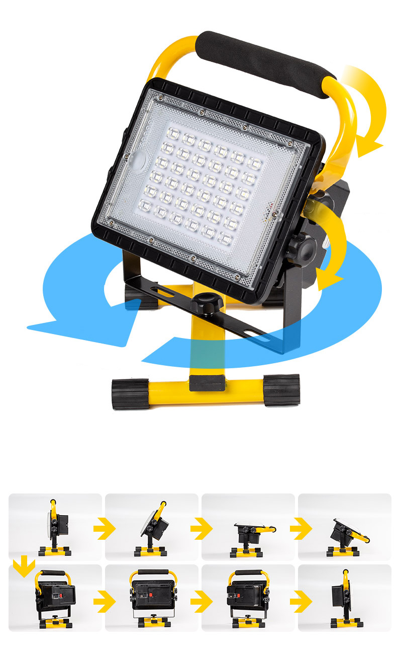 Linteria de la Lámpara de Trabajo Multifunción W860C Con Soporte Para el Banco de Emergencia de Suministro de Emergencia Para Acampar Camping Lantern